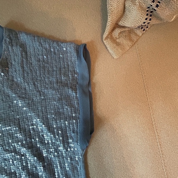 Blue Sequin Women's Top - Picture 3 of 7